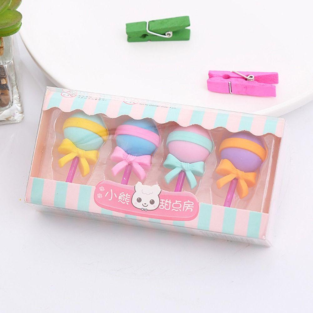 For Kids Student Holiday Prize Rubber Pencil Eraser Cartoon Eraser Box Yummy Dessert Erasers Set