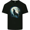 Moonlit Howling Wolf Fantasy Kids T-Shirt Boys Girls