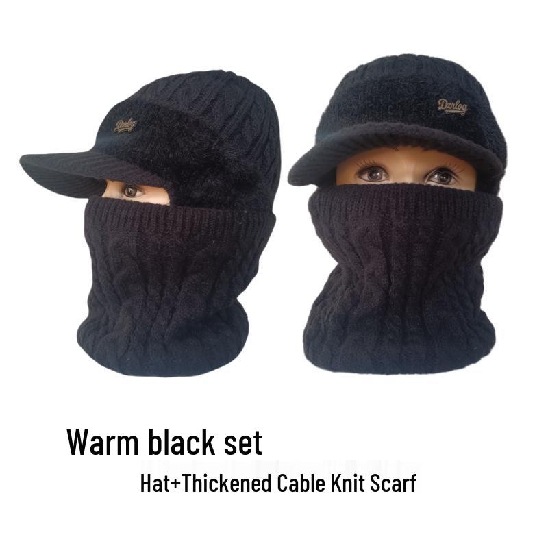 Căciulă rezistentă la vânt, căptușită cu fleece, cu protecție pentru urechi, pentru persoane de vârstă mijlocie și vârstnici - Caldă și elegantă pentru toamnă și iarnă