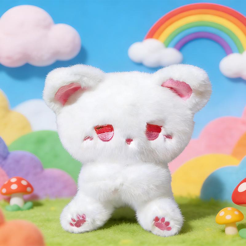 Adorable Internet Celebrity Style Dazed Cat Plush Doll - Creative Emotional Birthday Gift for Girls