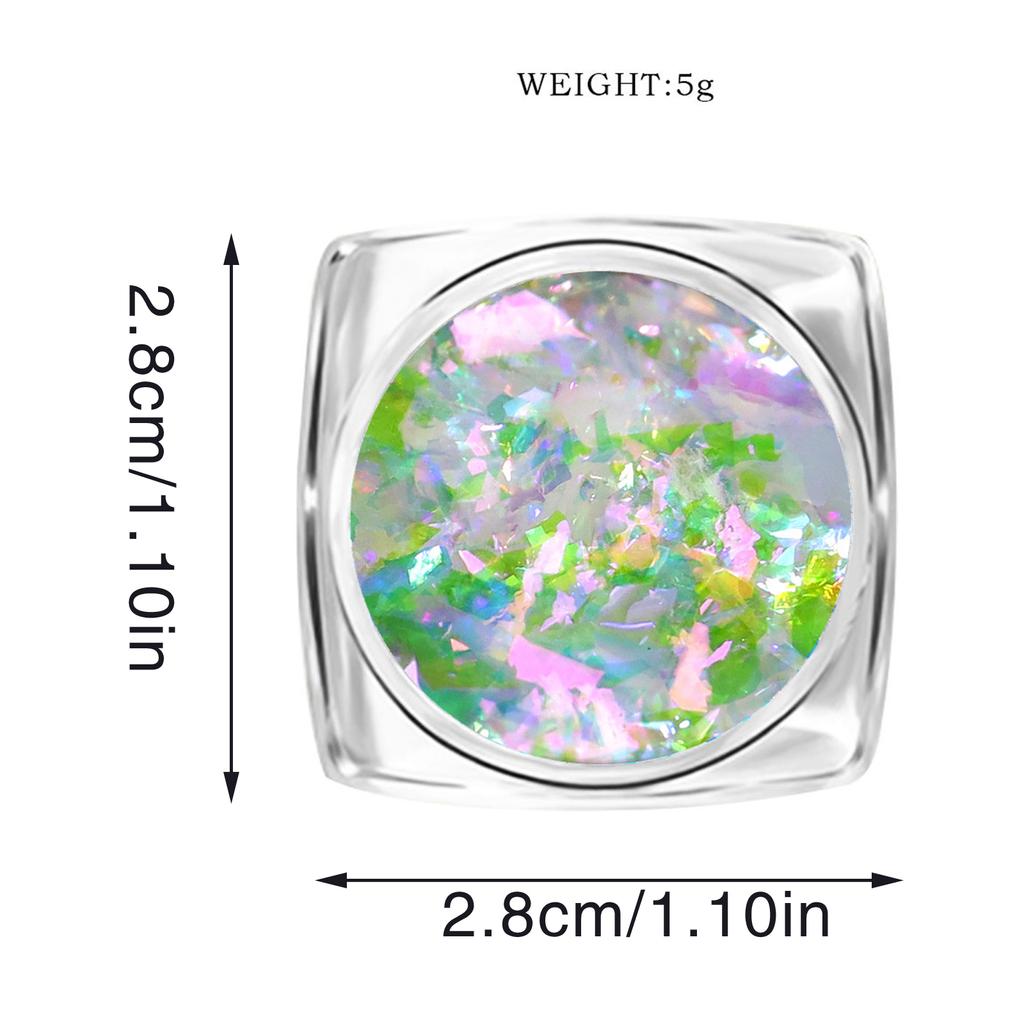 Reflective Glitter Nail Powder Sequins Crystal Pigment Dip Chrome Powder Nail DIY Dust Nail Supplies Decoration