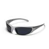 2025 Neue Silber Sport Sonnenbrillen Herren Damen Retro Punk Radfahren Trendige Sonnenbrillen Gläser Brille Outdoor Y2K Zubehör