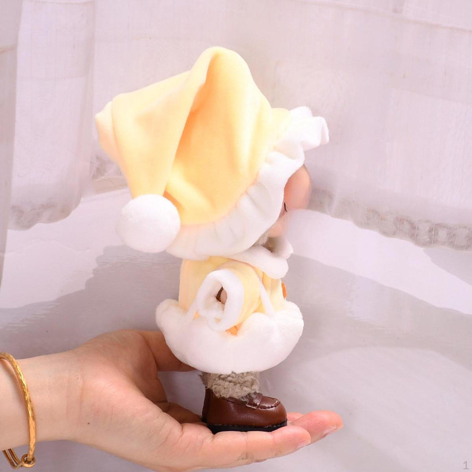 

Очаровательный комплект пижамы для кукол ростом 15 см - уютный ночной наряд жёлтый