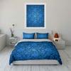 Floral Pattern Blue Three-Piece Set Multiple Sizes Kid'S And Adults' Bedroom Exquisite 3Pc Bedding Set, Gift