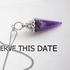 Retro European & American Crystal Hexagonal Pendulum Pendant