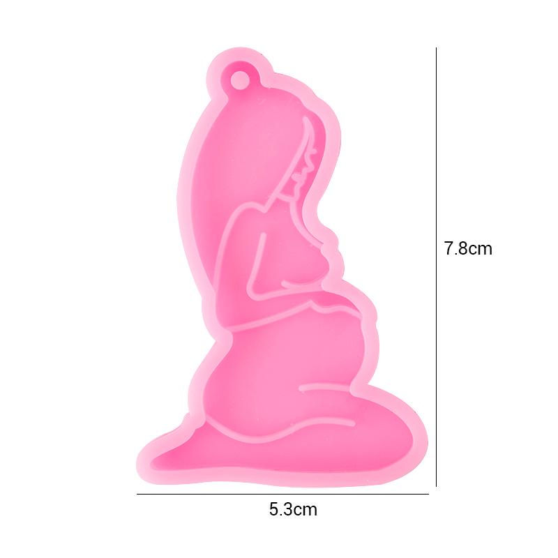 Heart Shape Keychain Casting Silicone Molds Dog Paw Print Resin Molds for Key Chain Pendant Making Epoxy Resin Craft Jewelry DIY