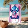 Ultra-Soft Beach Towel with Stitch Theme,Ideal for Pool - Camping, Diving - Perfect Travel Essential, Vibrant Beach Towel.