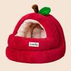 Cat/Dog Bed in the Shape of a Red Apple 42x40x41cm Cat40