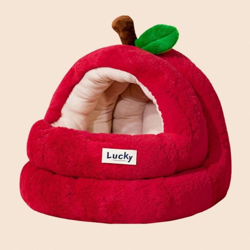 Cat/Dog Bed in the Shape of a Red Apple 42x40x41cm Cat40