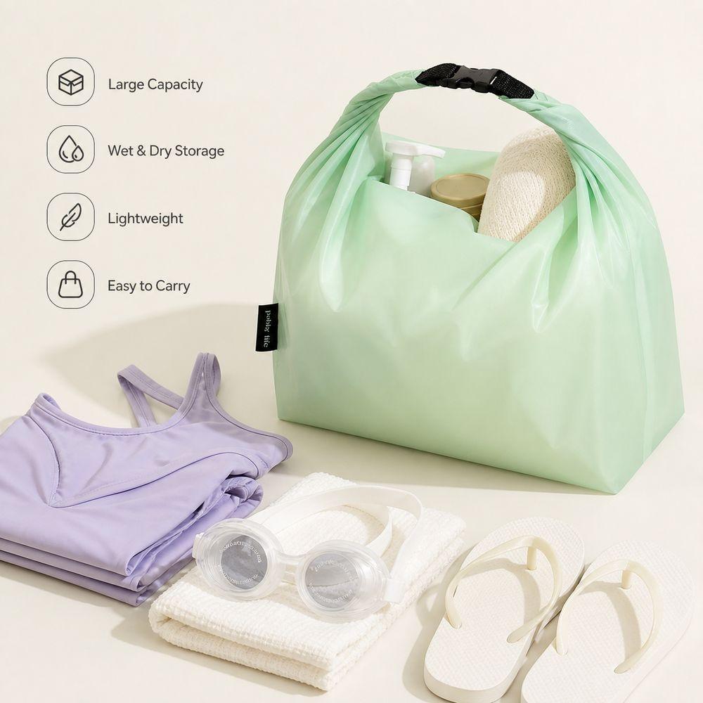 Wet Dry Separation Swimming Bag Nylon Wet Clothes Bag Durable Travel Storage Bag Gym Fitness