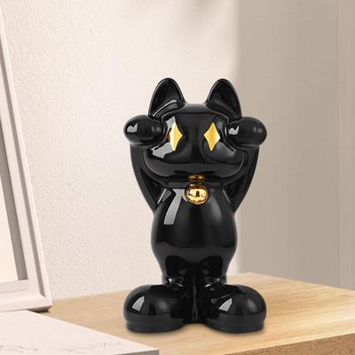 Cat Statue, Desk Decoration, Party Gift, Feng Shui, Welcome Figurine, Housewarming Figurine
