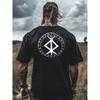 Viking Binde Runor Tung Överdimensionerad T-shirt Skydd Freestyler Överdimensionerad Stst Nordisk Viking Kläder