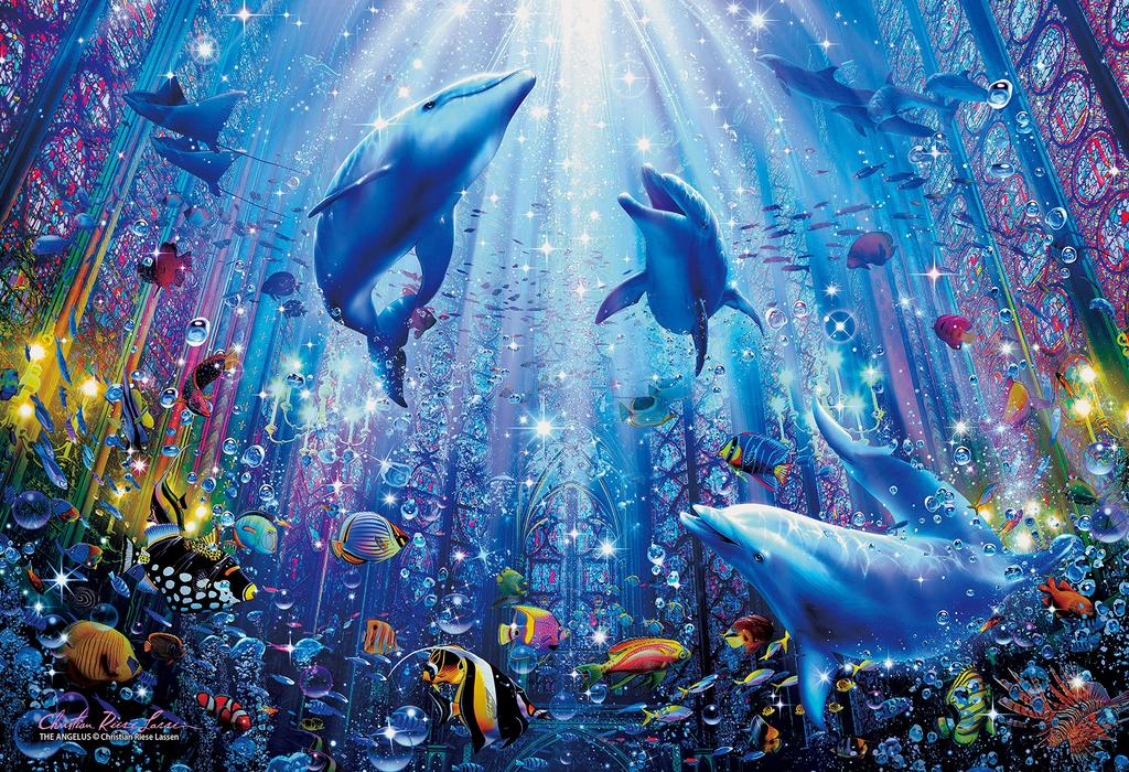 300 Piece Jigsaw Puzzle Lassen Angelus [Glowing Puzzle] (26x38cm)