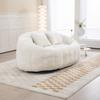 Bean Bag Sofa Lazy Sofa Durable Comfort Lounger High Back Chair for Adults and Children, Indoor & Outdoor, Soft Lounge Chair (Beige Chenille)