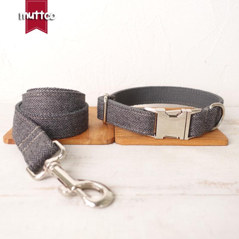 MUTTCO Simple Design Dog Leash & Collar Set UDC-120 Extra Large