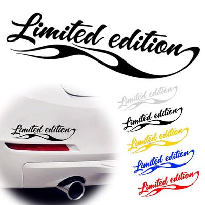 Waterdichte sticker/badge van 16 cm * 4,2 cm in zwart/wit/rood/geel/blauw, gelimiteerde oplage, voor auto.