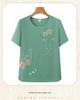 Summer T-Shirt Set for Women Aged 60-70: Lightweight Pajamas for Grandmothers & Mothers