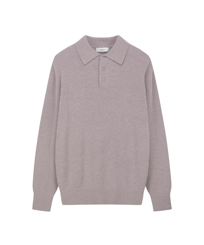 SIECLE Alpaca Polo Knit (Dusty Pink)