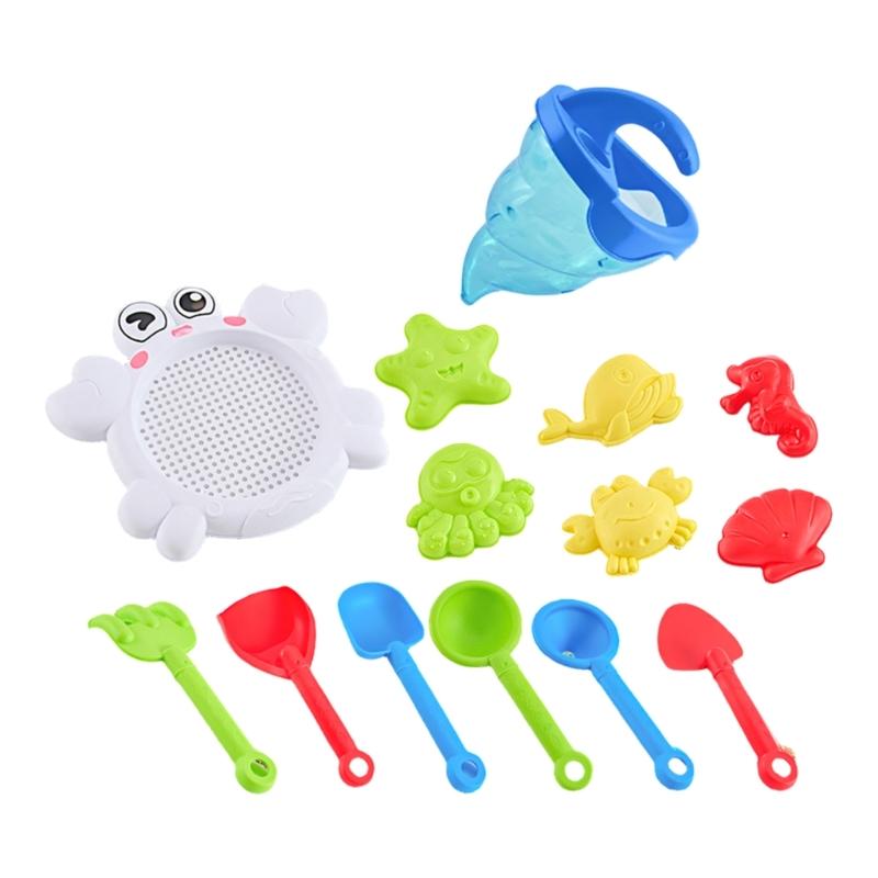 

10Pcs Colorful Plastic Sand And Water Toy Set For Children Outdoor Beach Pool Sensory Play Activities