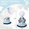 Race Car 2nd Birthday Crown for Boys - Fast Birthday Hat and Decoration, Blue Decor