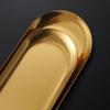Korean Style Stainless Steel Oval Tray