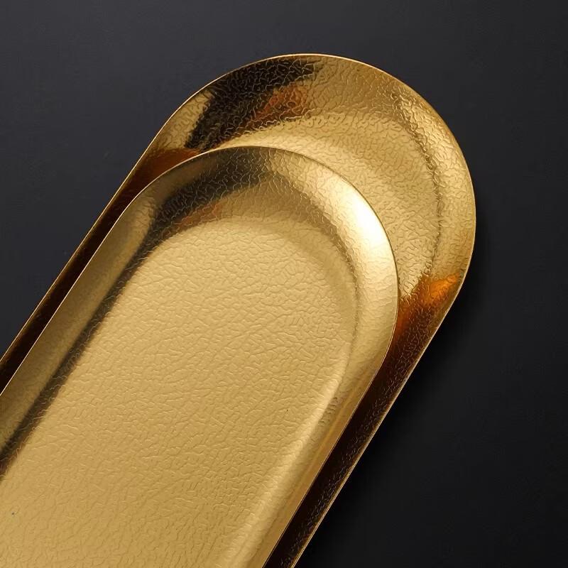 Korean Style Stainless Steel Oval Tray