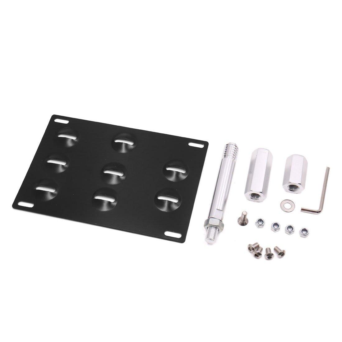 

uxcell Tow Hook License Plate Front Bumper Compatible with 2010 and Later Volkswagens Bracket, Black, Bracket,