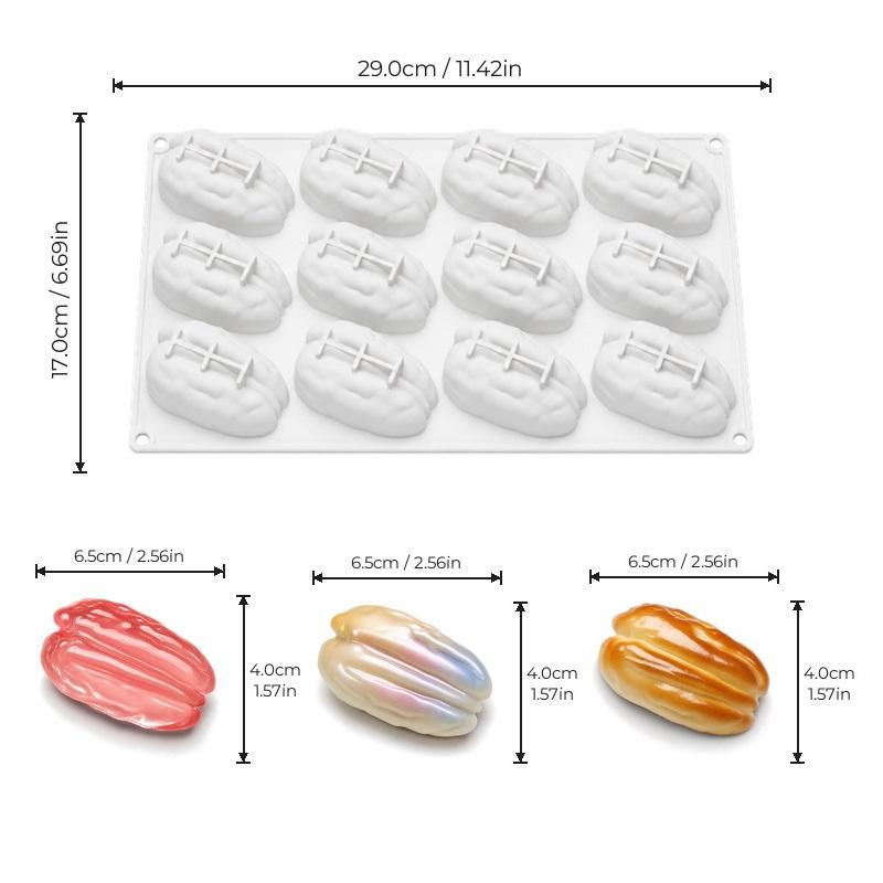 3 6 12 15-Cell Pecan Nuts Design Silicone Chocolate Mold Food Grade Mousse Cake Mould Pastry Tools Kitchen Dessert Bakeware