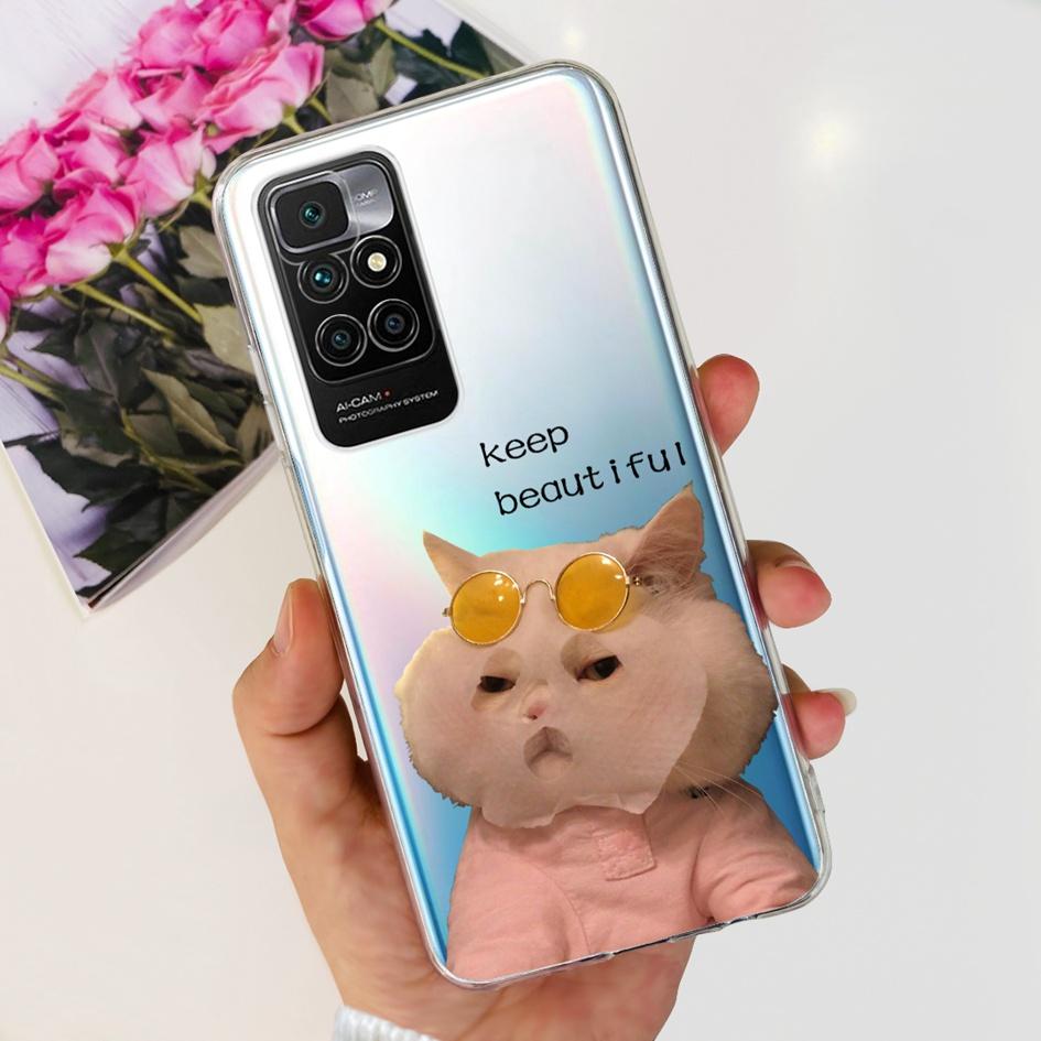 For Xiaomi Redmi 10 Case Fashion Butterfly Clear Silicone Soft TPU Protective Cover For Xiaomi Redmi 10 Prime 2022 Redmi10 Coque
