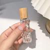 1pc-10ml Glass Perfume Spray Bottle Aluminum Spray Head Perfume Dispenser Bottle Press Empty Bottle