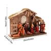 Jesus Krippenfigur Krippenszene Ornament Religiöses Festliches Miniaturfiguren Set Für Schreibtisch Zuhause Regal Fensterbank
