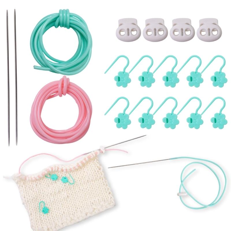 Stitching Markers Practical Knitting Needle Stoppers Knitting Stitching Holder Knitting Tool for Craft Project