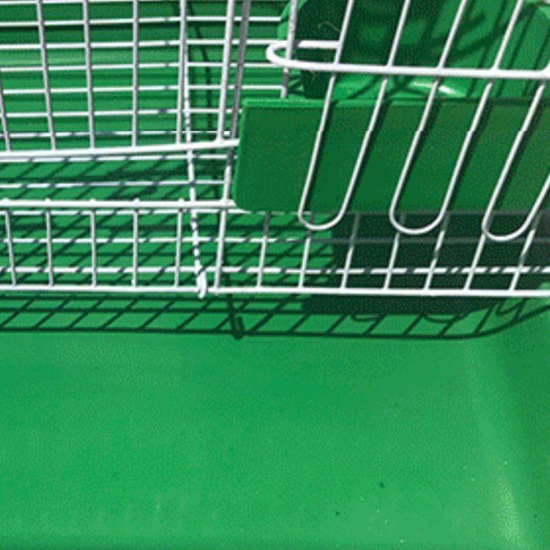 Klatka prostokątna mała druciana dla małych ptaków i kanarków Rekord Wyposażona w patyk do stania i 2 półokrągłe