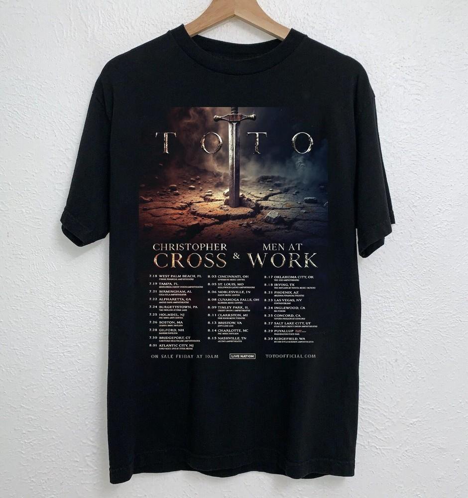 Comfort Colors Тото, Кристофер Кросс и Men At Work Летний Тур 2025 Футболка Унисекс XXXXL
