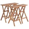 Day and Night - Day and Night Folding Kitchen Stools 4 Units Solid Teak Wood