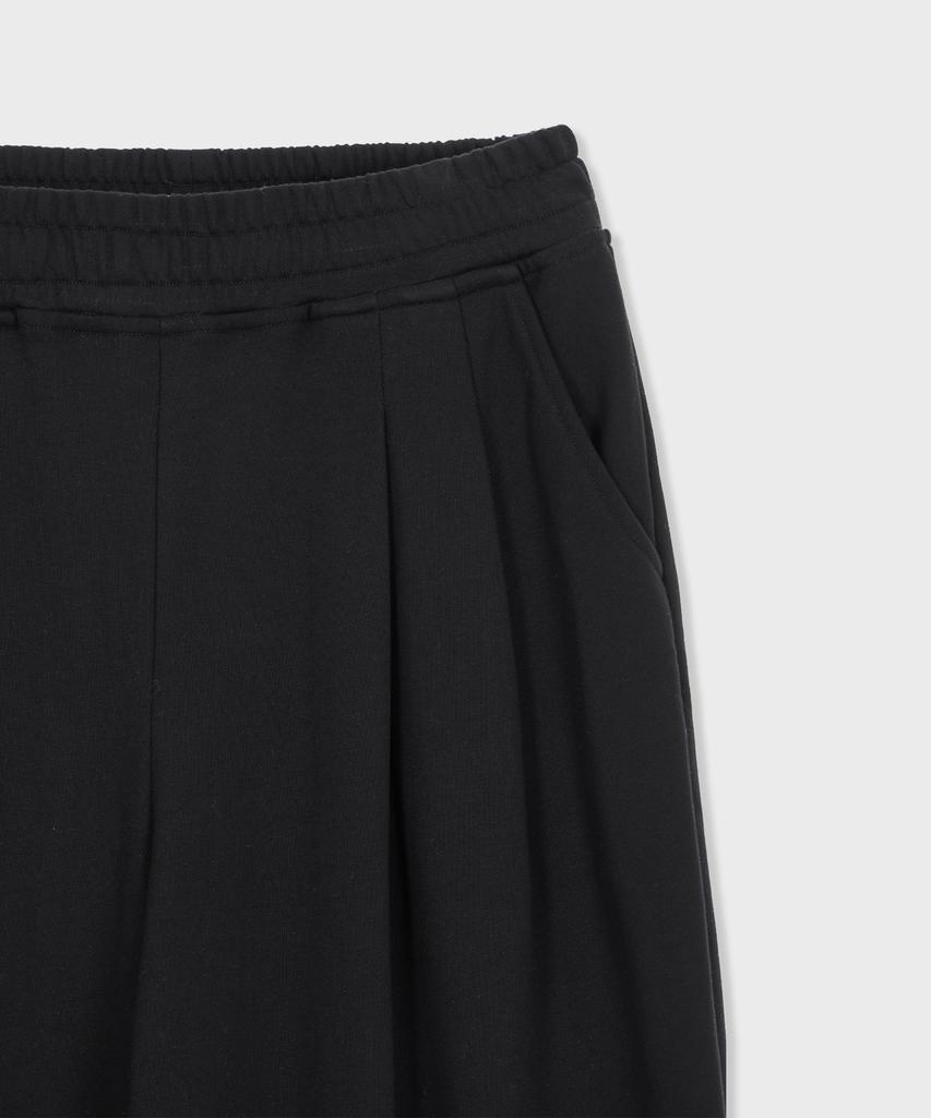 GLW Wide Double-Pleat Sweatpants Black