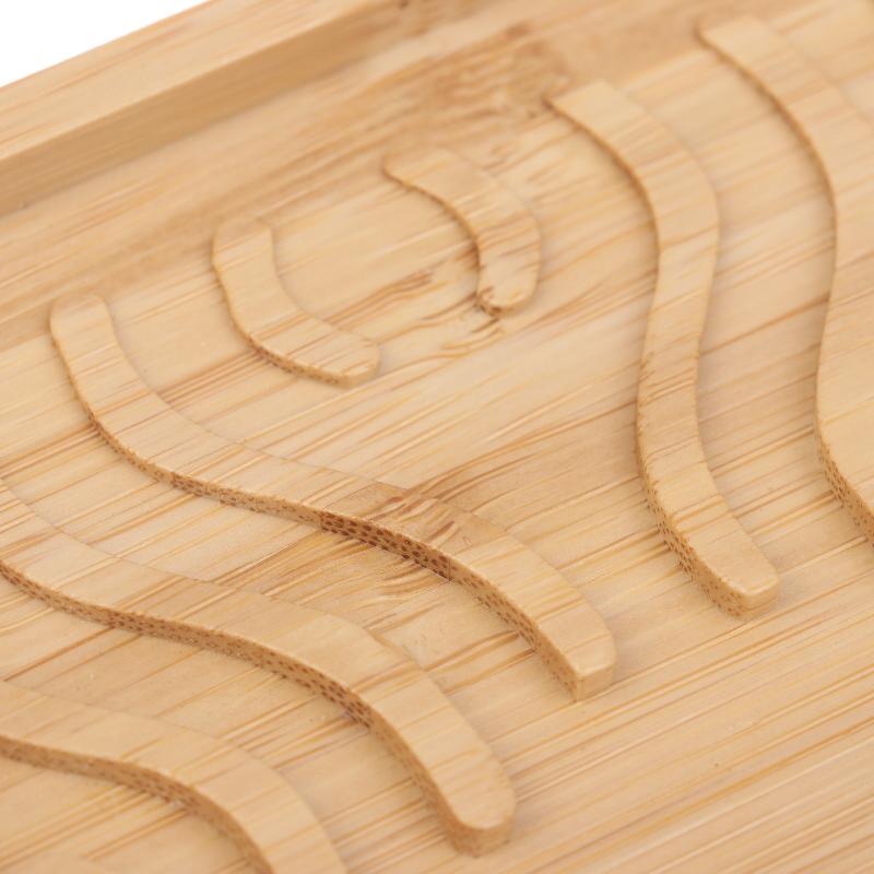 Bamboo Soap Dish Holder Tray, Wood Bar Soap Saver Self Draining Soap Case For Bathtub Hotel Home Countertop Drying Shower Sink