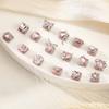 Fashion Pink Dreamy Crystal Butterfly Bow Heart Star Shell Star Charm Fit 9mm Stainless Steel Bracelet Women DIY Making Jewelry