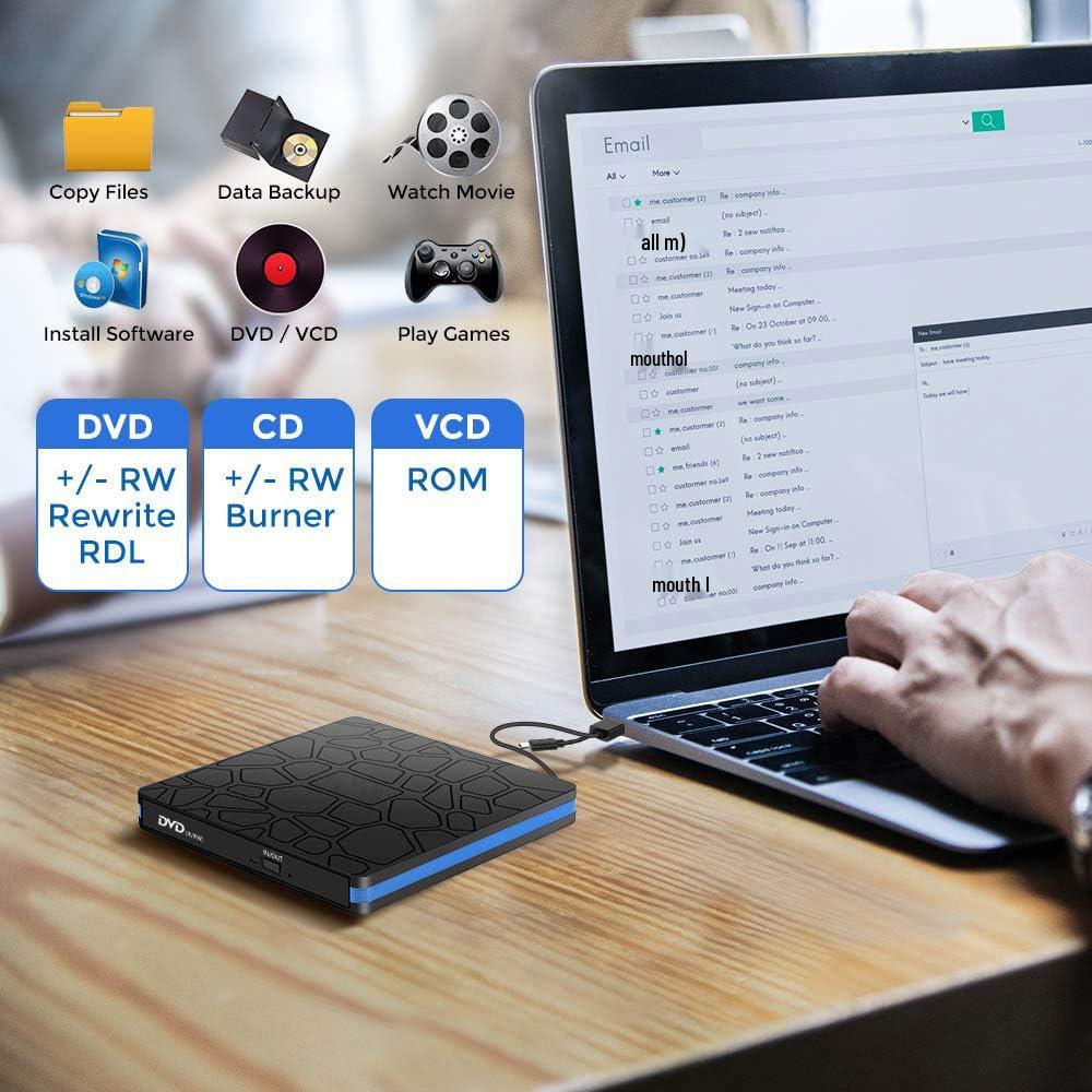 External DVD RW/CD Burner & Player for Laptops