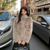 New Fox Fur Stand Collar Fur Coat Fashionable Warm and Good-looking Women's Winter Coat