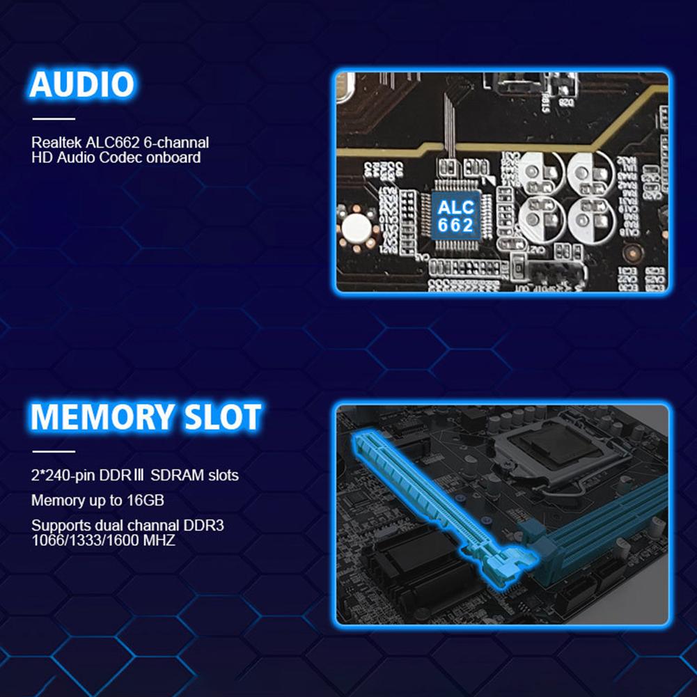Buy H81 Computer Motherboard PCI Express X16 X1 Nvme/NGFF Slot
