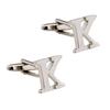 Mens Brass Initial Cufflinks Letter Business Shirt Cuff Links Wedding Gift A