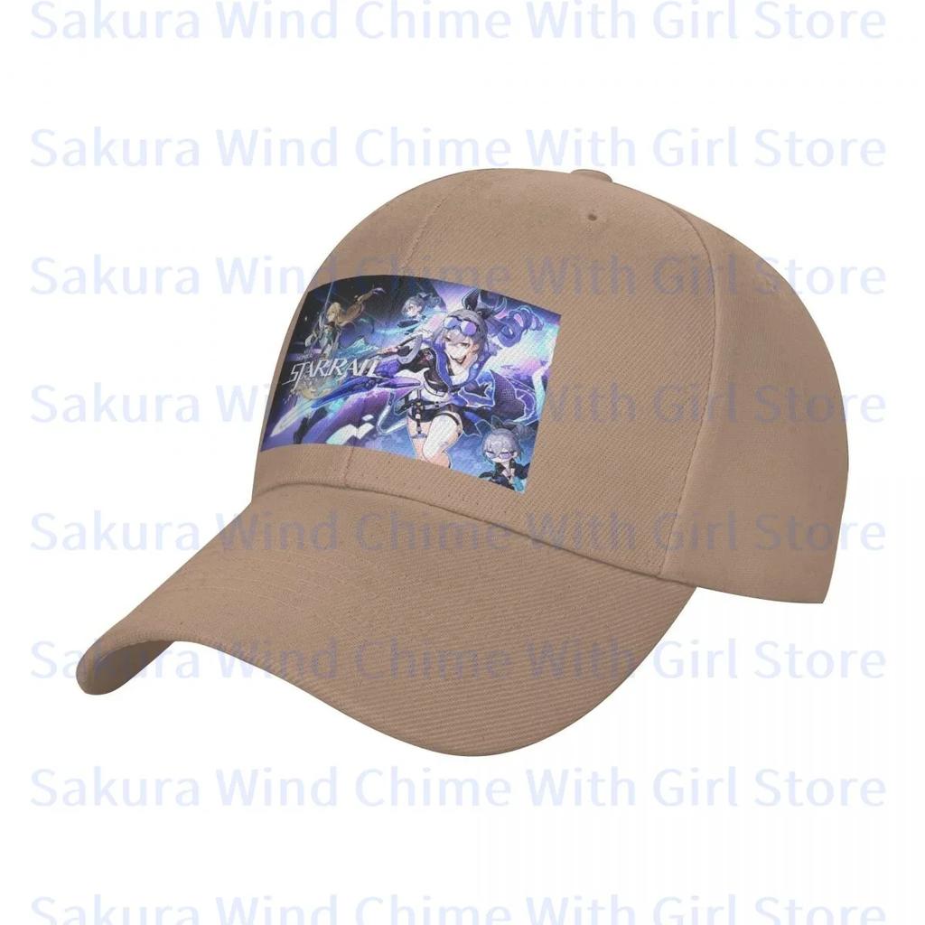 Fashion Honkai Star Rail Baseball Cap for Unisex POLYESTER Hats Adjustable Hat Casual Truck Driver Hat