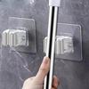 Wall Mounted Mop Organizer Holder Brush Broom Hanger Home Storage Rack Bathroom Suction Hanging Pipe Hooks Household Tools Home