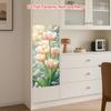 84Style Fridge Stickers Refrigerator Cover Door Landscape Plant Sea Vinyl Self Adhesive Kitchen Furniture Decor Wrap Freezer Sticker DIY