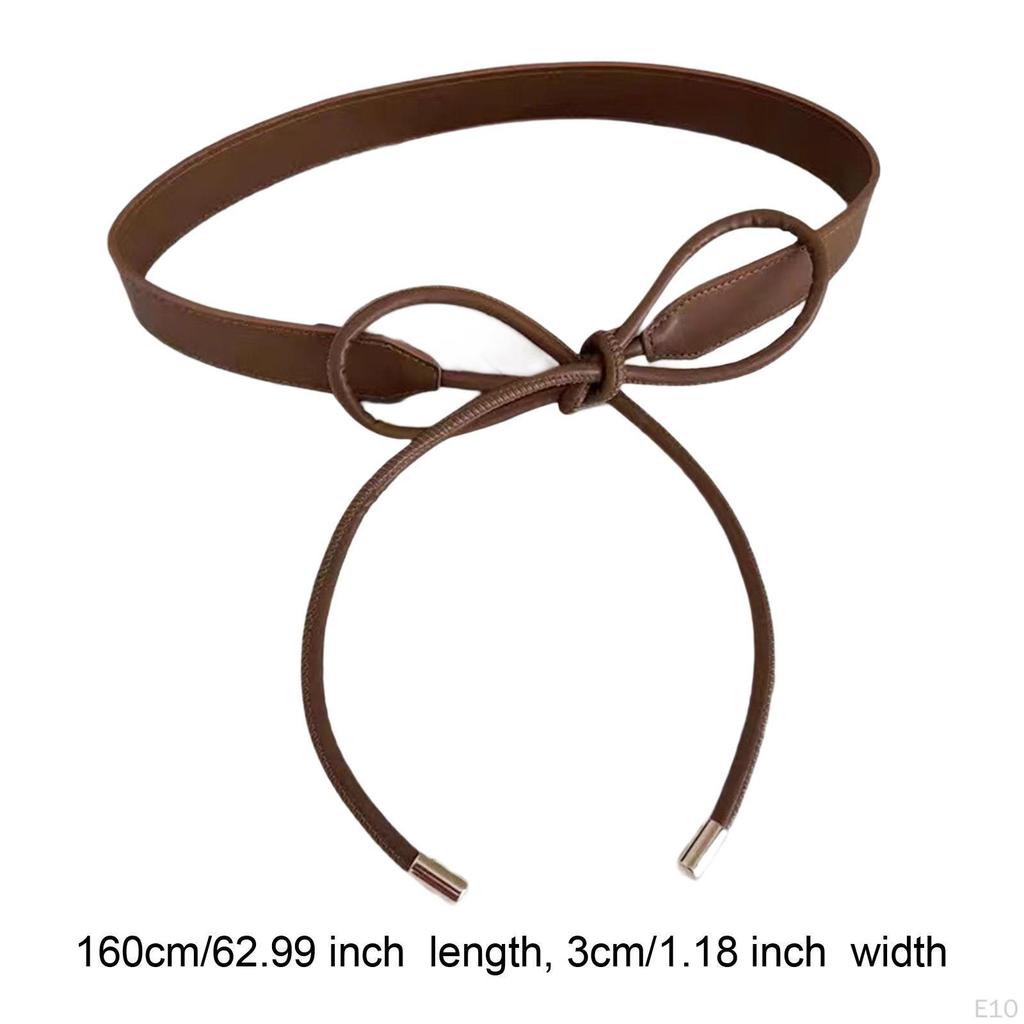 Leather Waist Belt for Women's Coat Blouse