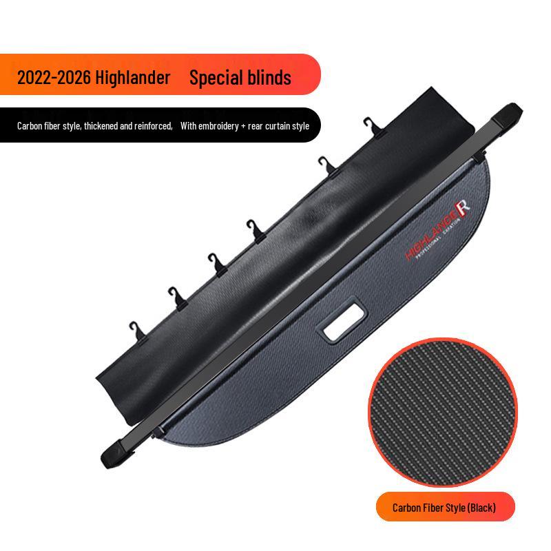 Compatible Rear Trunk Cargo Cover for Toyota RAV4 and Highlander