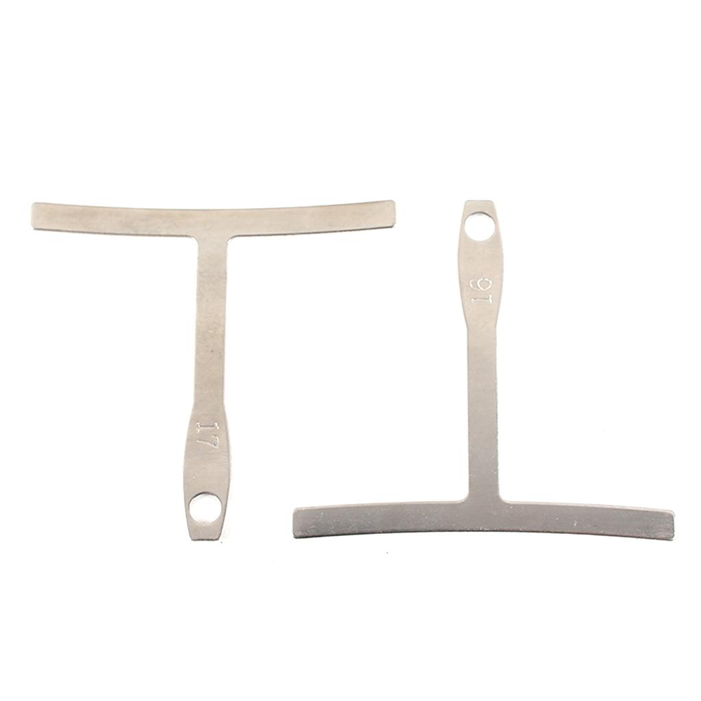 9 ks Understring Radius Gauge Univerzální nástroje pro měření kytary Luthier Tool pro kytaru Basový kobylkový hmatník Sedlo