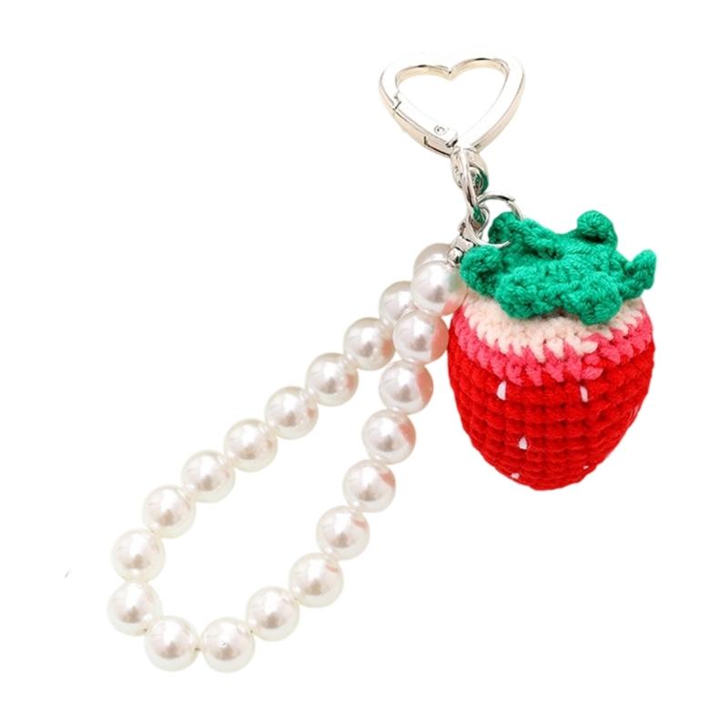 Anti Lost Phone Cord Handcrafted Fruit Charm Decoration Hanging Pendant Bracelets Keyring For Teens Adults