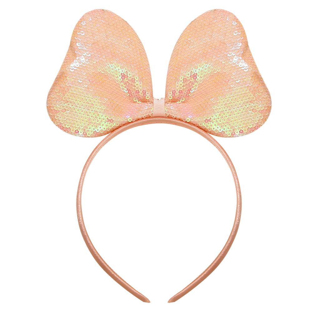 Großes Glitzer Schleifen Stirnband für Mädchen Rote Pailletten Schleife Haarbänder Halloween Weihnachtsfeier Cosplay Kostüm Geschenke für Teenager Frauen